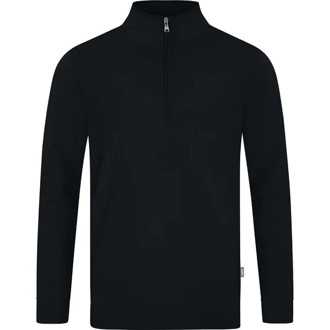 Jako Doubletex Ziptop Heren - Zwart | Maat: S