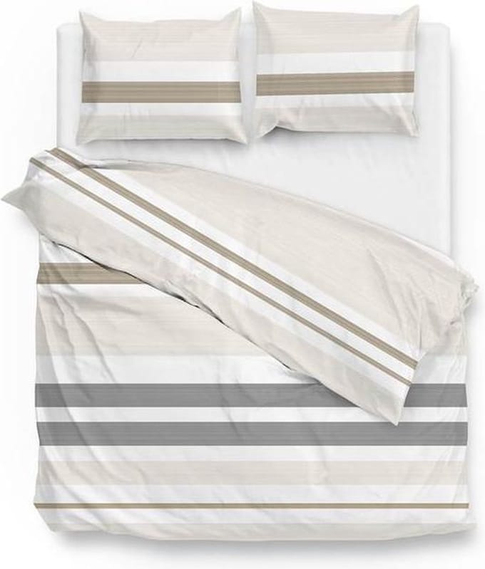 Zo!Home Luke - Dekbedovertrek - Lits-jumeaux - 260x200/220 cm - Natural