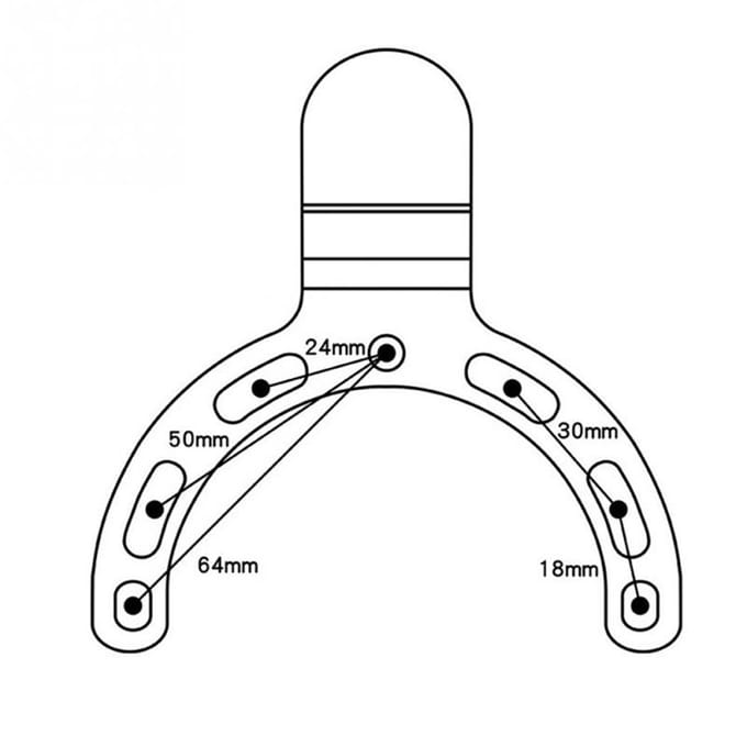 Support de réservoir d'essence pour moto, support de caméra de téléphone GPS réglable avec boulons gray