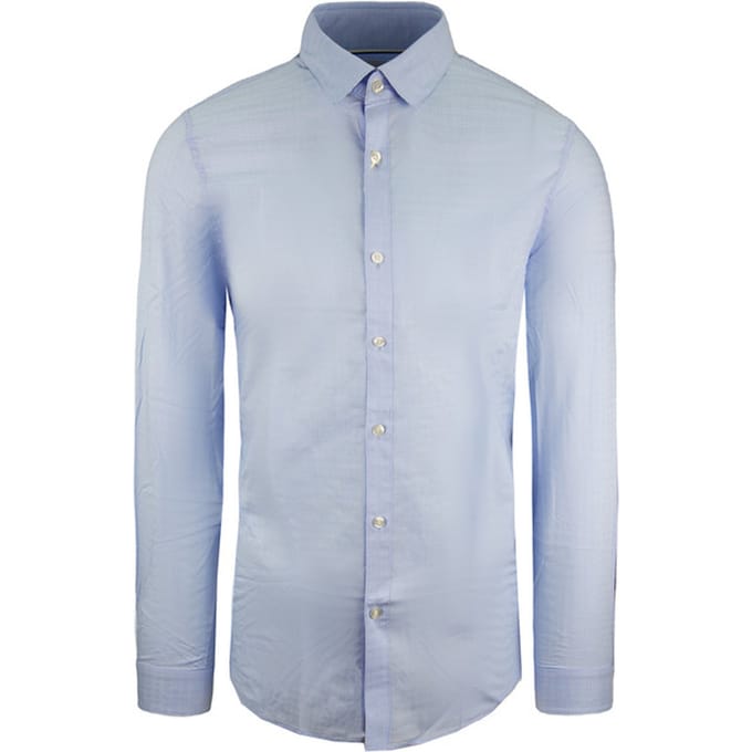 Lacoste Slim Fit Heren Blauw Overhemd