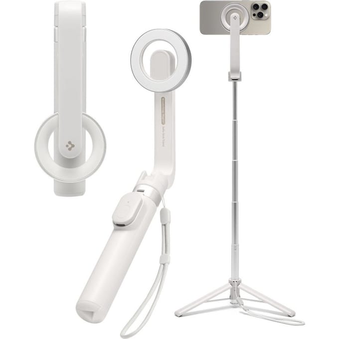 Spigen MagSafe Tripod Selfie Stick - met afstandsbediening - Universeel - 74CM - Dune Beige