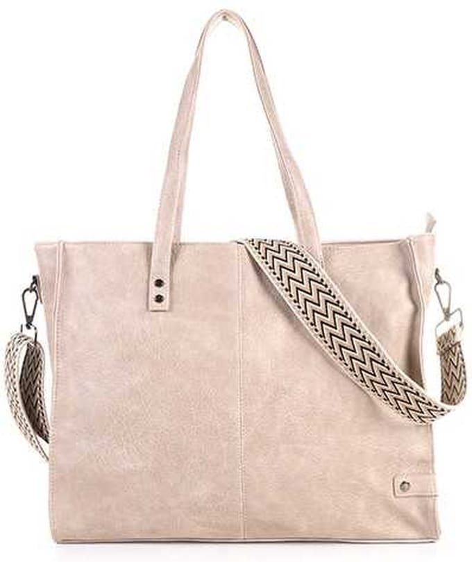 Naturel shopper Oss | schoudertas | verstelbare schouderband | schouderband | shopper | modetrends | Imdutch |
