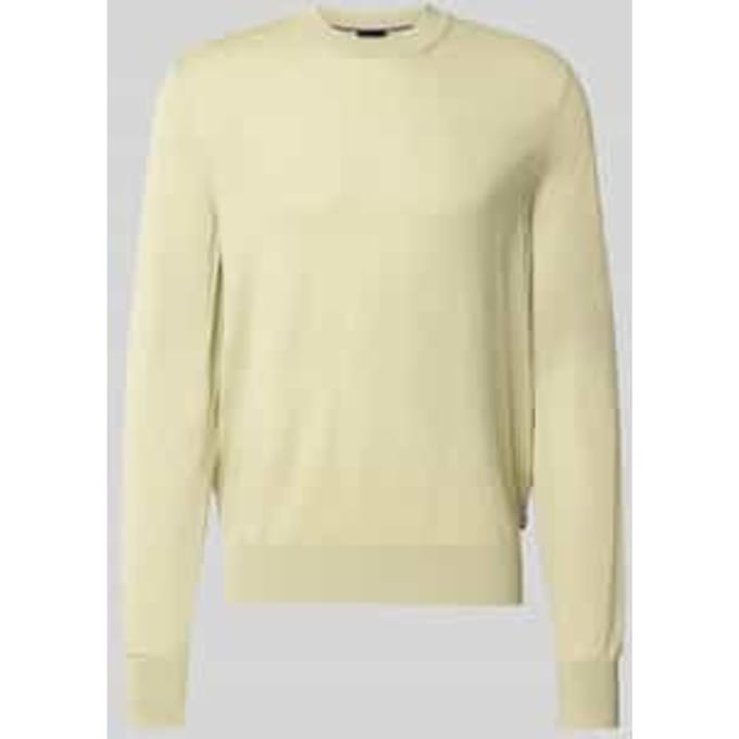 Regular fit pullover van pure scheerwol model 'H-Leno'