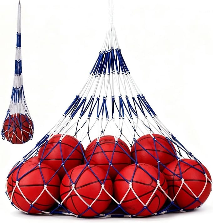Grote Net Bal Tas voor Voetbal, Basketbal en Volleybal - Duurzaam Draagnet
