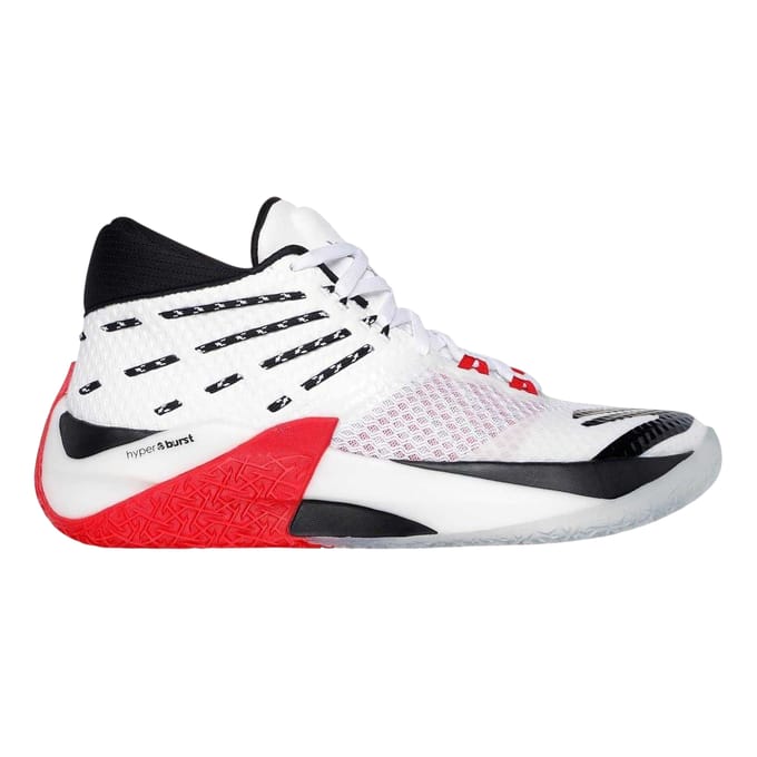 Skechers Heren Mesh Basketbalschoenen (Wit/Zwart)