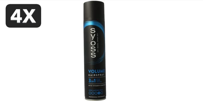 4 x Syoss Volume Haarspray - 300 ml