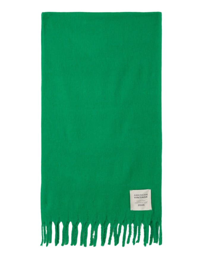 American Vintage Zinaco Sjaals Groen Zi20ah26