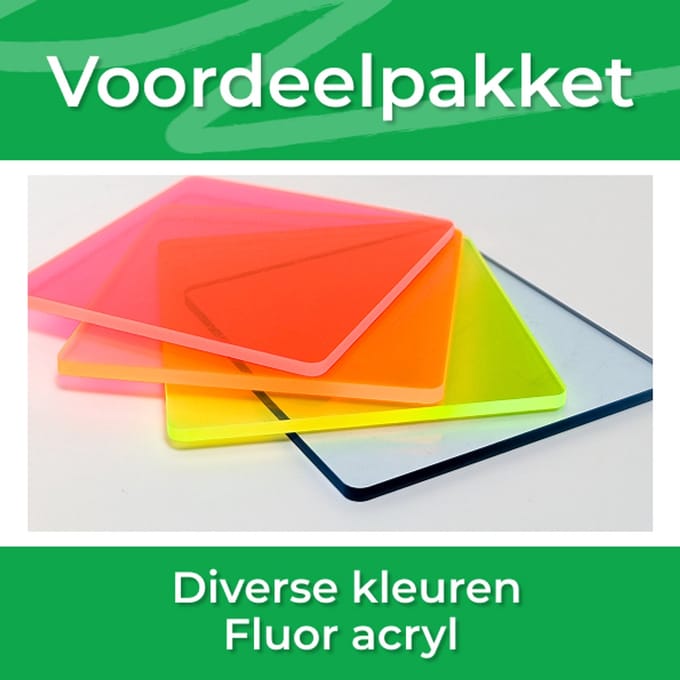 Voordeelpakket: 3mm Fluor 300x200mm - 4 platen