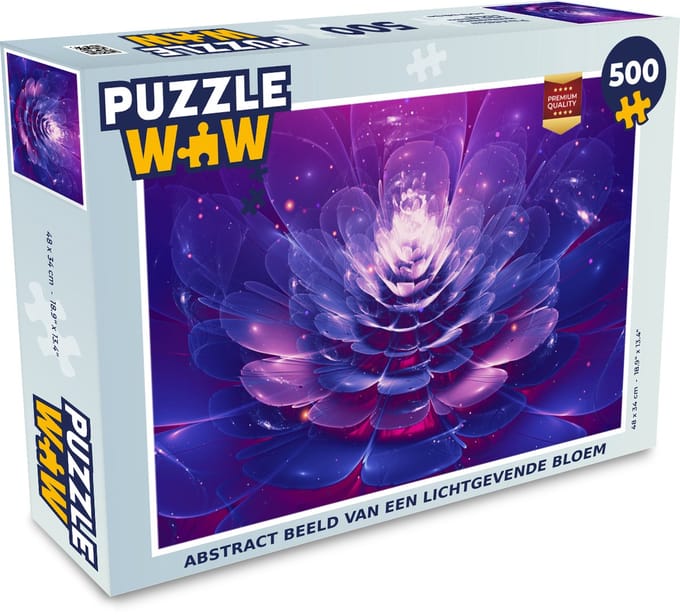 Puzzel Bloem - Licht - Abstract - Legpuzzel - Puzzel 500 stukjes