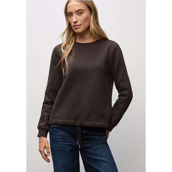 Sweater met geribd detail