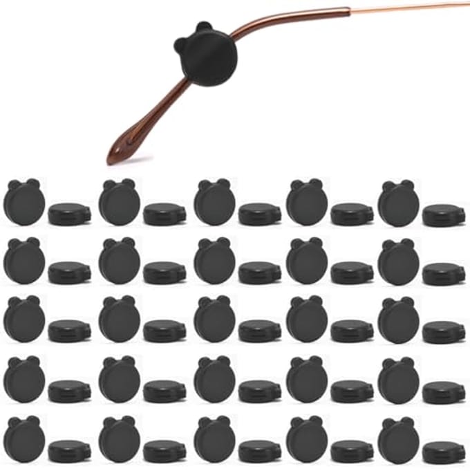 25 Pairs Silicone Glasses Holders - Non-Slip Ear Hooks and Comfortable Ear Pads