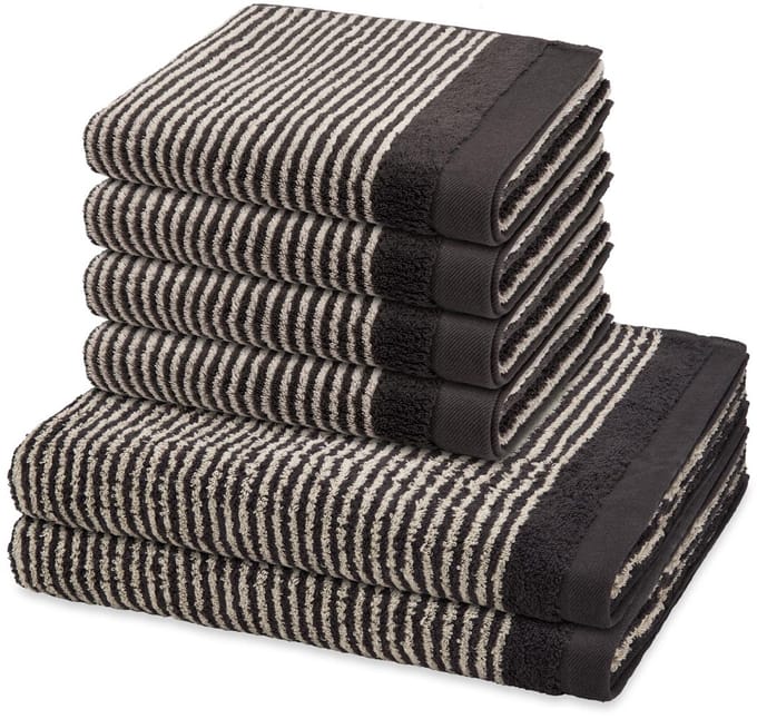 Ross Sonstiges 4 X handdoek 2 X douchehanddoek - in set 6 pack Stripes
