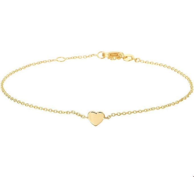 Huiscollectie Armband Goud Hart 1,1 mm 17 - 18,5 cm