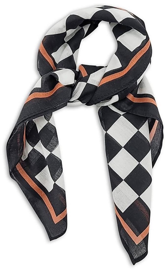 We Love Ties - Sjaals - Sjaal Race Day - zwart / wit / oranje