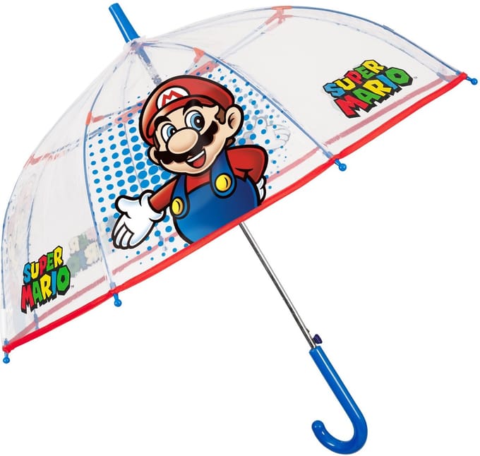 Super Mario transparante koepel paraplu