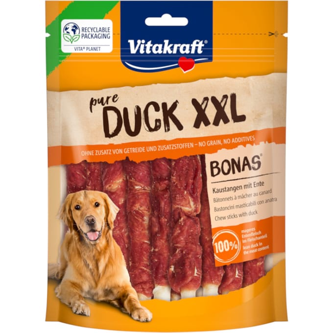 Pure duck bonas sticks 200g xxl Vitakraft - Hondensnack