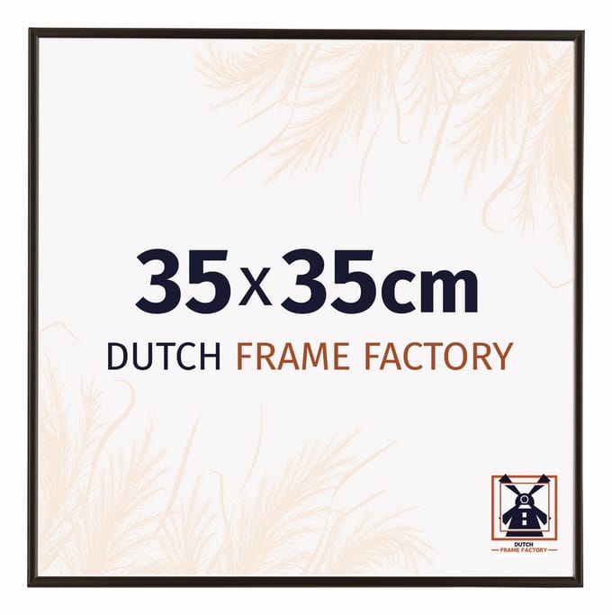 Fotolijst 35x35 cm - Kunststof - Antraciet - Easy