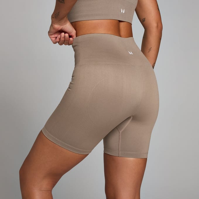 MP Shape naadloze fietsshort voor dames - Lichttaupe - L