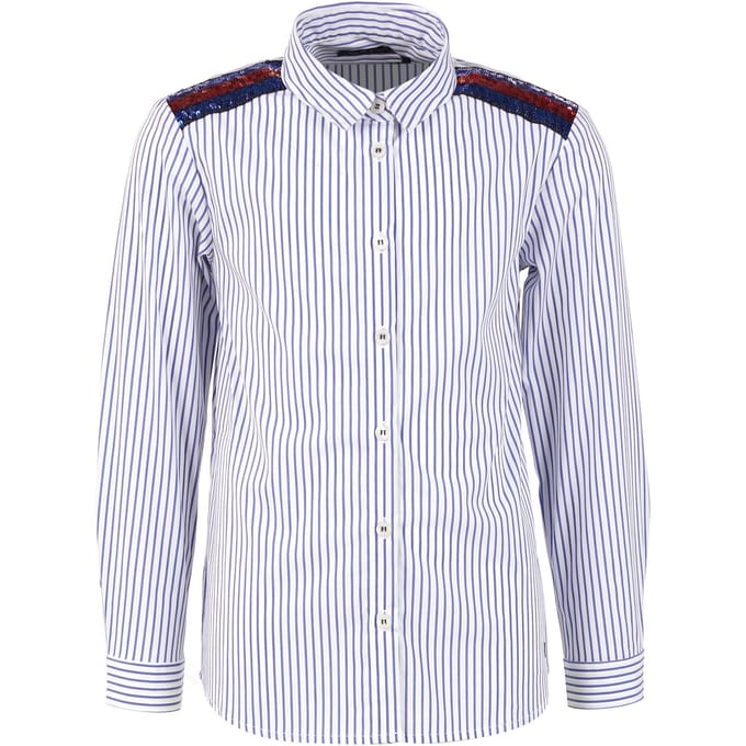 River Woods Classic Striped Shirt In Blue Größe: 14 | Hemden Outlet | kids | Blau
