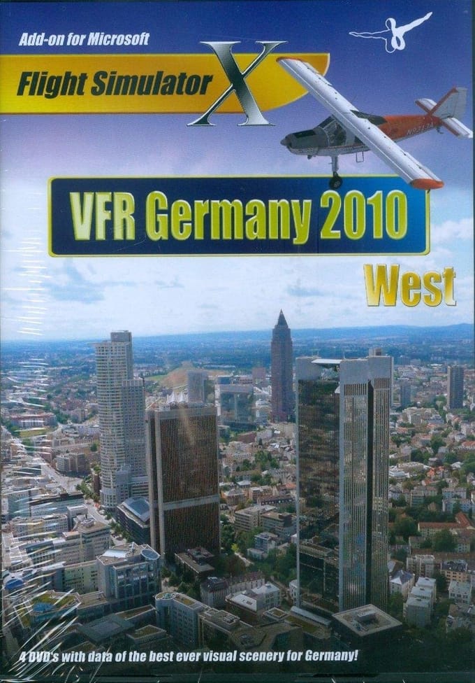 Aerosoft GmbH pc DVD-ROM VFR Germany 2010 West, for Flight Simulator X
