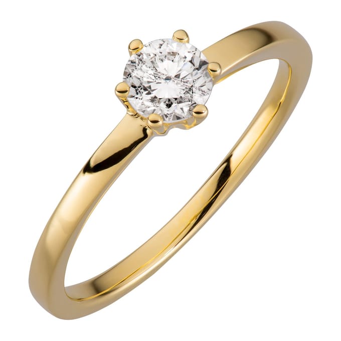 Orolino Ring Gold 750 mit natürlichem Brillant 0,50 ct.