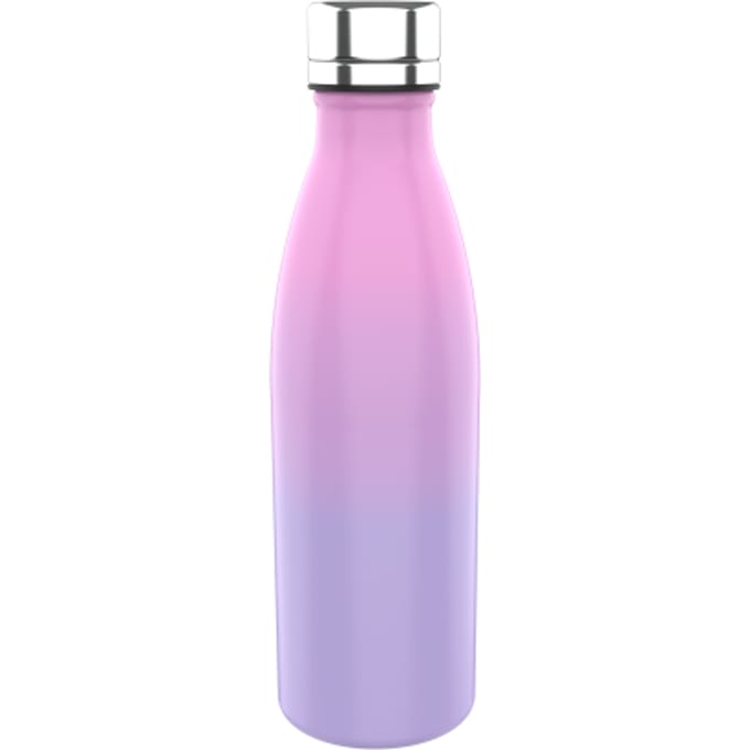 Rainbow Purple & Pink RVS waterfles 600ml Drinkflessen