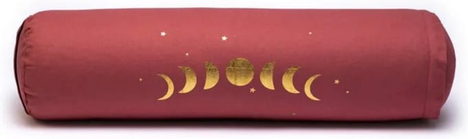 Sattva | Bolster rond Maanfasen bio katoen | Oud Roze
