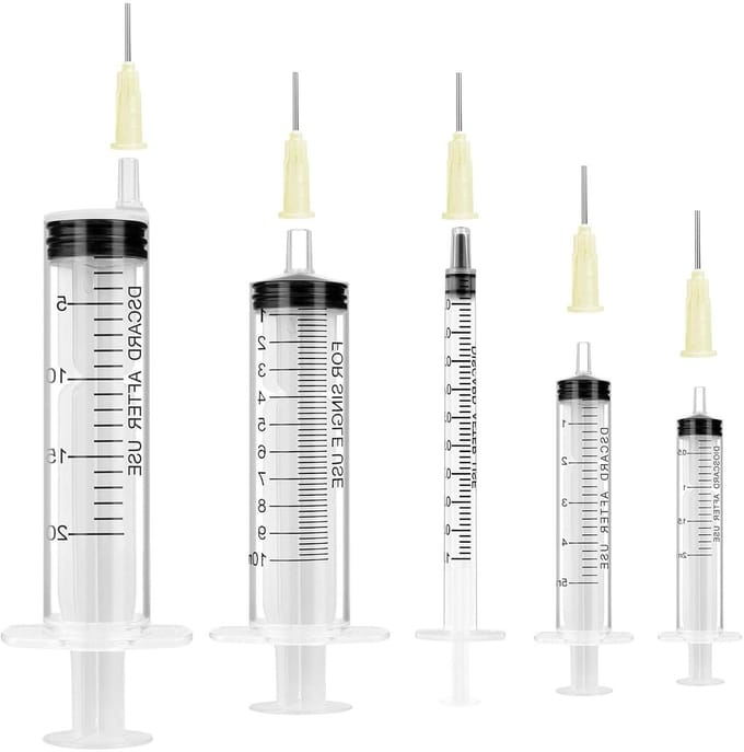 Dailygoods - Amabro Spray Set - 5 Stuks Herbruikbare Spuiten voor Vloeistofmeting