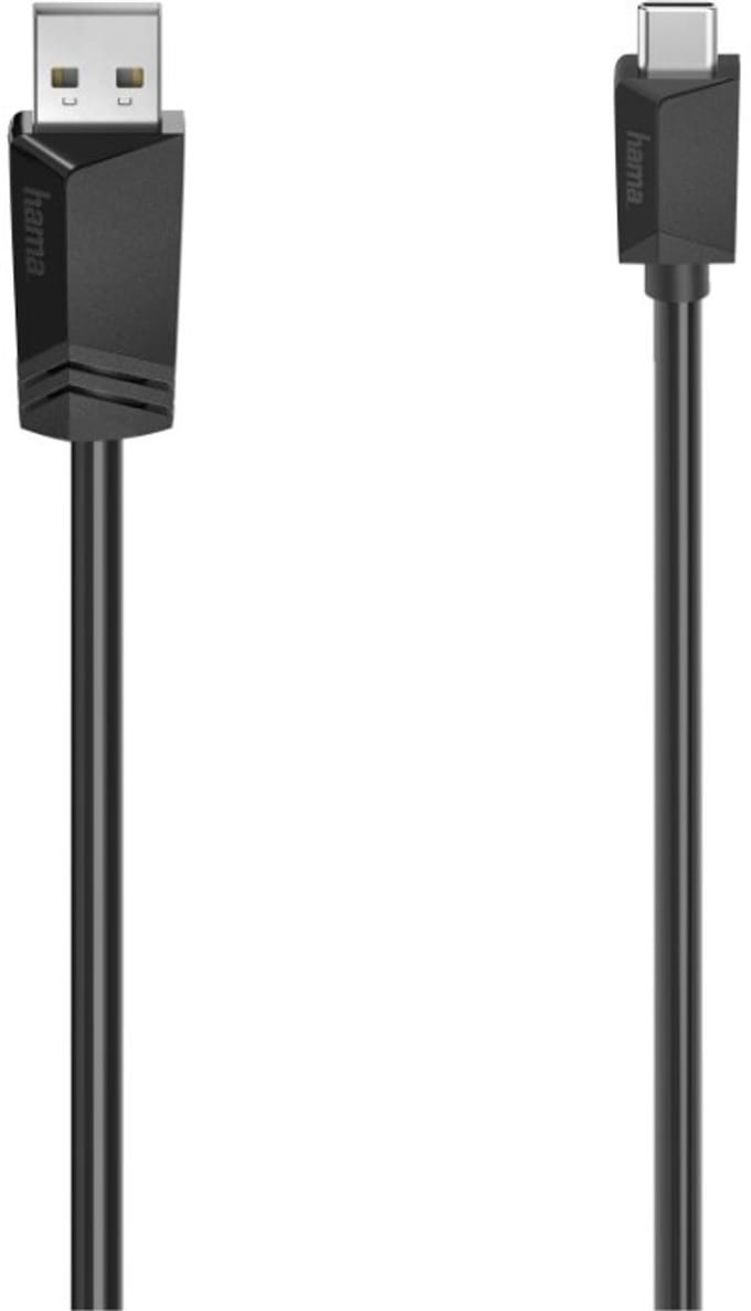 Hama USB-C-kabel USB-A-stekker - USB-C-stekker USB 2.0 480 Mbit/s 1,50 M