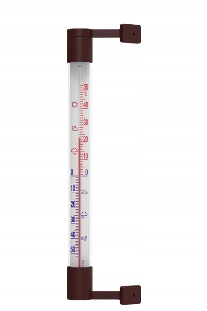 Browin - Raamthermometer - 22cm - Bronskleurig - Zelfklevend