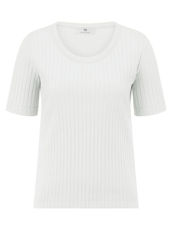 Shirt ronde hals Van Peter Hahn wit