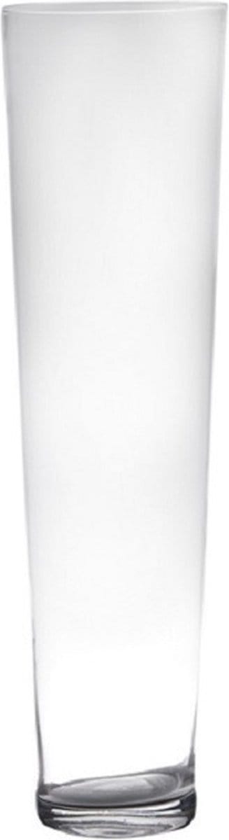 Bloemenvaas - Transparant - home-basics - conische vaas - glas - 70 x 19 cm