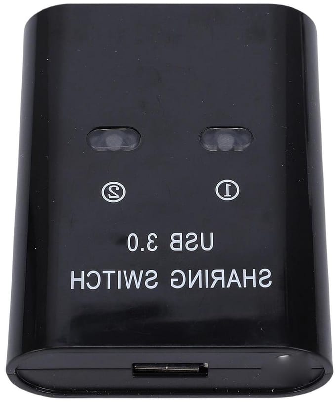 USB 3.0 Switch - Switcher Delen - Apparaten Delen - Plug and Play - 2 Computer Poorten - Zwart