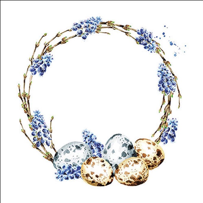 Ambiente Servetten Muscari Wreath 25cm