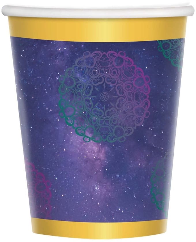 8 papieren bekertjes Nieuwe Maan Eid Mubarak 250ml