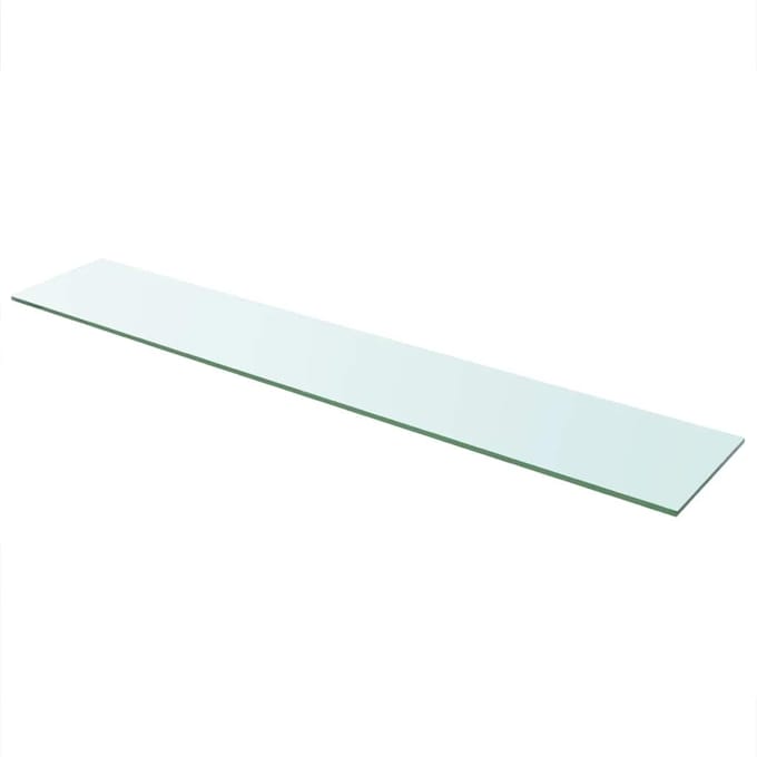 vidaXL - Wandschap - transparant - 110x20 - cm - glas