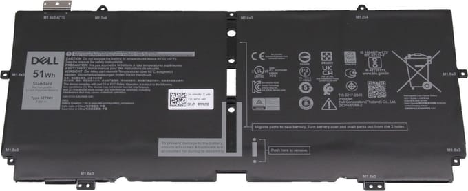 Dell 52TWH Batterij - 51Wh