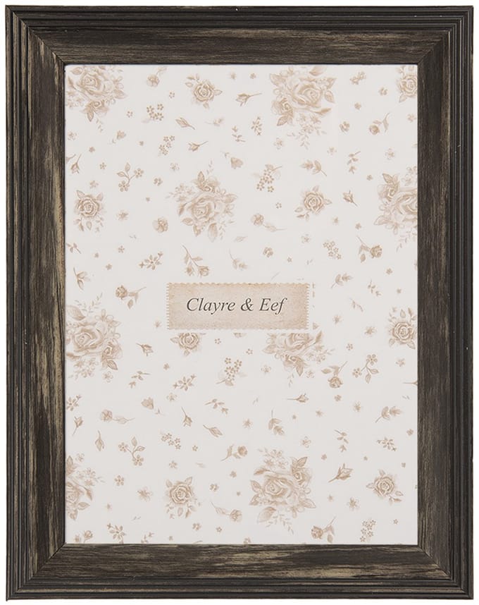 Clayre & Eef Fotolijst 15x20 cm Zwart MDF