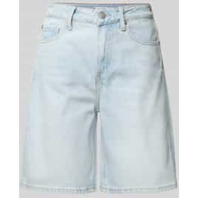 Relaxed fit korte jeans van een mix van katoen en lyocell