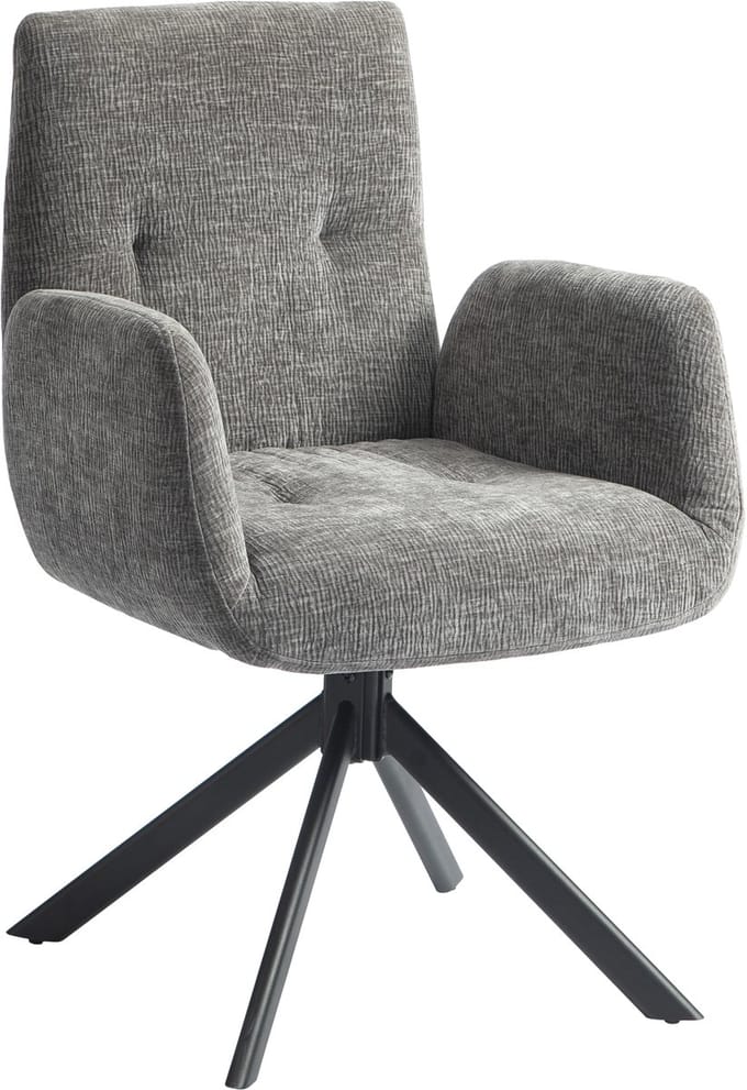 HOMCOM fauteuil - wol-linnen/schuimrubber/staal - 60B x 61T x 88H cm