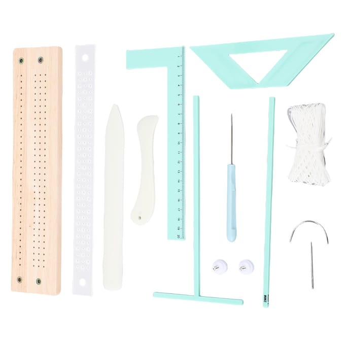 Boekbindbenodigdheden Kit Multifunctionele Draagbare Boekbinden Scrapbooking Gereedschapsset voor Dagboek Mini white