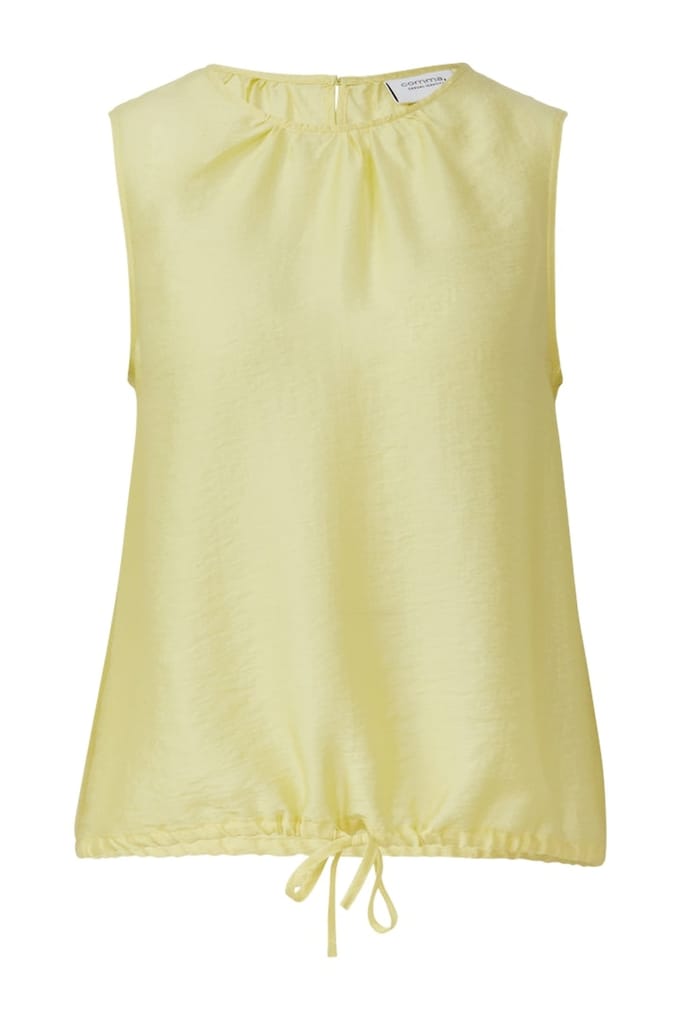 Comma Blouses Lime Size: 34 | Blouses Outlet | Dames | Geel