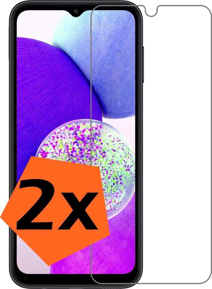 Screenprotector - 2 Stuks - Geschikt voor Samsung Galaxy A14 - Extra Sterk - Gehard Glas - Beschermglas - Tempered Glass - Screen Protector