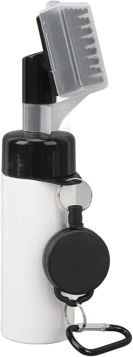 Stripe golfborstel met waterreservoir 150 ml en uittrekkoord