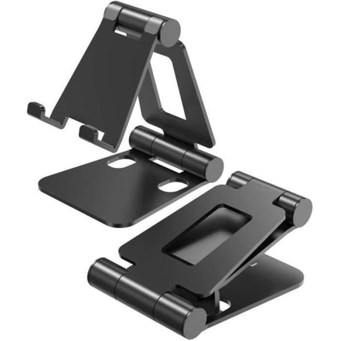 Telefoonhouder - WF - WF15053 - Aluminium - Verstelbaar - Bureau - Zwart