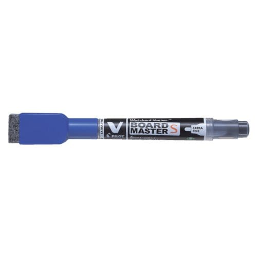 Whiteboardmarker Pilot met wisser rond extra fijn blauw