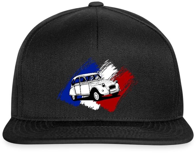 Citroën 2CV Model Franse Vlag Snapback cap