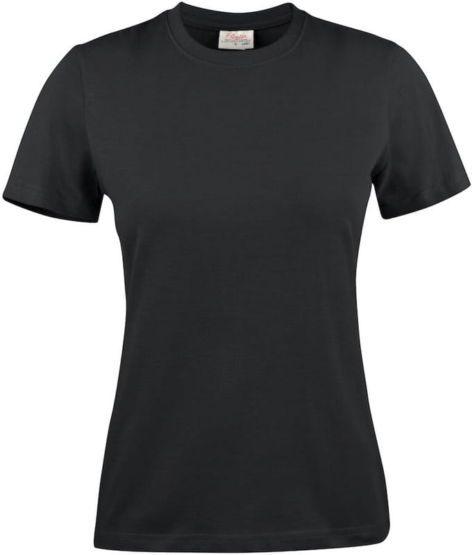 Printer HEAVY T-SHIRT LADY 2264014 - Zwart - XXL