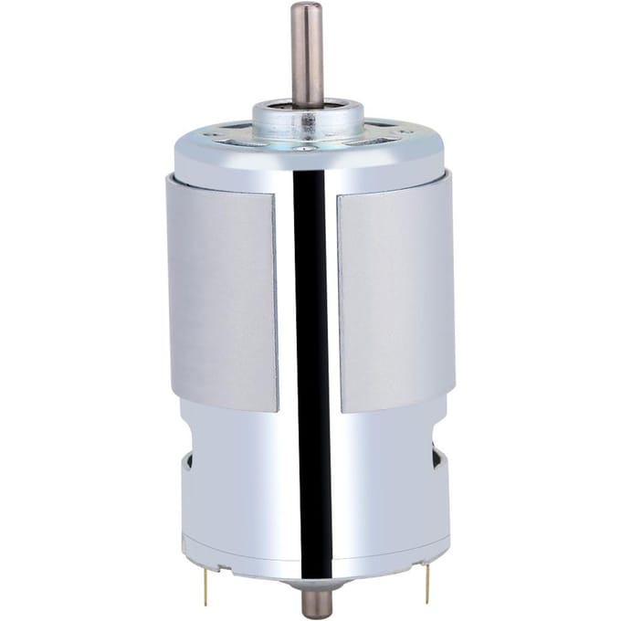 12V 100W Elektrische Micro DC Motor met Ronde As 12000r/min Hoge Snelheid Groot Koppel
