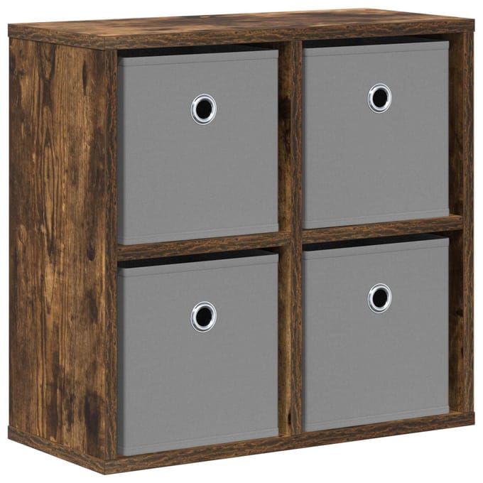 vidaXL - Dressoir - Rook - Eiken - 49,5 - x - 22 - x - 47 - cm